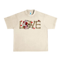 Sandshell Skull love Valentine's Day Urban Heavy Tee - FaDigitalArtStudio