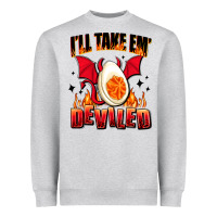 Heather Grey i will take em deviled Heavyweight Sweatshirt - AdoDesignShop