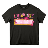 Asphalt Personalized i wear pink for my Heavy Core Tee - texasbilliewilder