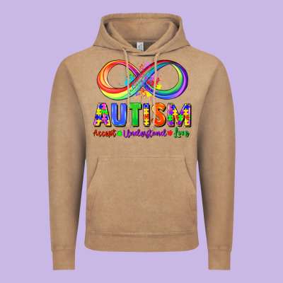 Autism Accept Understand Love Vintage Hoodie Designed By Fadigitalartstudio