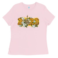 Bubblegum Pink 2023 skeleton middle finger new year Ladies Tee - CowGirlArtShop