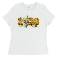 White 2023 skeleton middle finger new year Ladies Tee - CowGirlArtShop