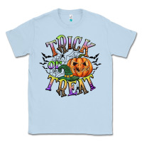 Dusty Blue trick or treat Classic Tee - CowGirlArtShop