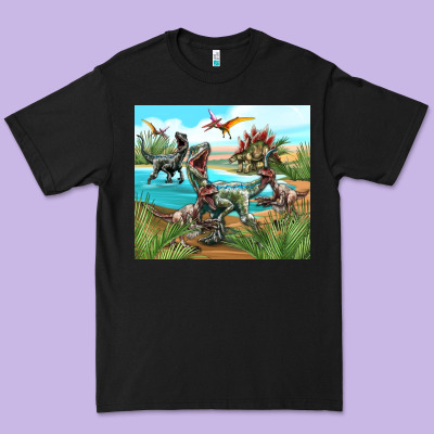 Dinosaurs Premium Tee Designed By Tumblerdesignbyshophia