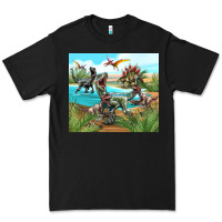 Black dinosaurs Premium Tee - TumblerDesignByShophia
