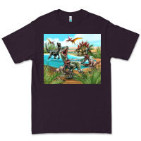Plum dinosaurs Premium Tee - TumblerDesignByShophia