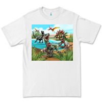 White dinosaurs Premium Tee - TumblerDesignByShophia