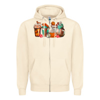 Sandshell basketball coffee cups Zipper Hoodie - AdoDesignShop