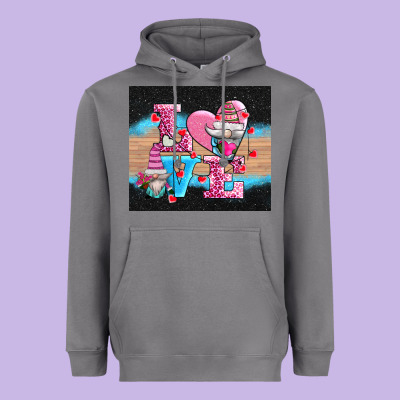 V.d Love Gnomes Heavyweight Hoodie Designed By Adodesignshop