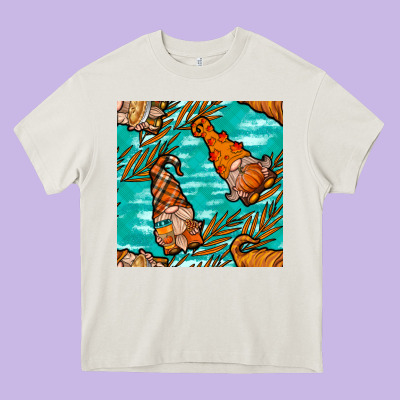 Fall Gnomes Heavy Core Tee Designed By Nancycooperartshop