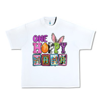 White Easter Day One hoppy mama Urban Heavy Tee - OliviaCreatesArt
