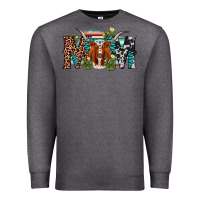 Charcoal Heather longhorn mom Premium Sweatshirt - AdoDesignShop