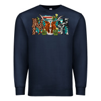 Navy longhorn mom Premium Sweatshirt - AdoDesignShop