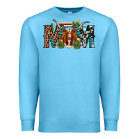 Ocean Blue longhorn mom Premium Sweatshirt - AdoDesignShop