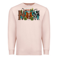 Pale Pink longhorn mom Premium Sweatshirt - AdoDesignShop
