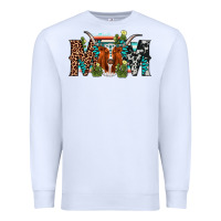 White longhorn mom Premium Sweatshirt - AdoDesignShop