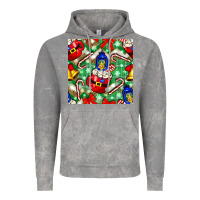 Cloud Rock christmas coffee cups bell and candy cane with leopard and plaid Vintage Hoodie - BundleAndBundleShop