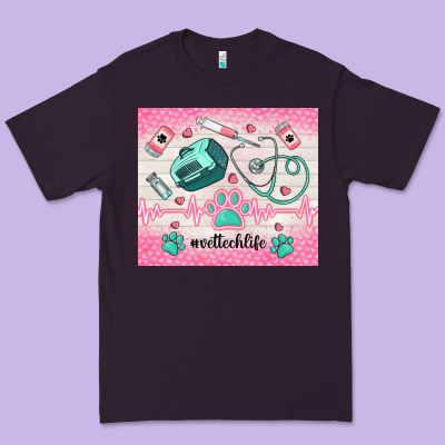 #vettechlife Premium Tee Designed By Tumblerdesignbyshophia