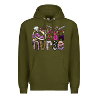Army Green wife mom nurse Premium Hoodie - SublimationCraftShop