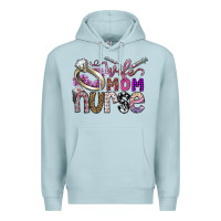 Blue Mist wife mom nurse Premium Hoodie - SublimationCraftShop