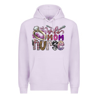 Lilac wife mom nurse Premium Hoodie - SublimationCraftShop