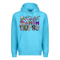 Ocean Blue wife mom nurse Premium Hoodie - SublimationCraftShop