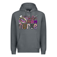 Rock wife mom nurse Premium Hoodie - SublimationCraftShop