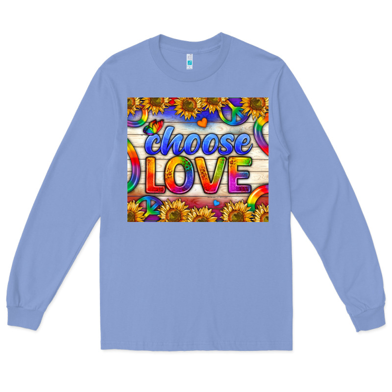 Western Choose Love Tumbler Long Sleeve Tee by BundleAndBundleShop | Teevron
