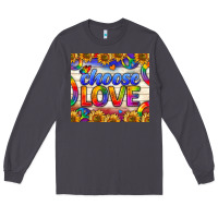 Smoke Western Choose Love Tumbler Long Sleeve Tee - BundleAndBundleShop