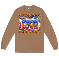 Toasted Coconut Western Choose Love Tumbler Long Sleeve Tee - BundleAndBundleShop