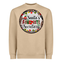 Mushroom christmas santas favorite secretary    light Heavyweight Sweatshirt - AdoDesignShop