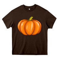 Chocolate Brown pumpkin Heavy Core Tee - texasbilliewilder