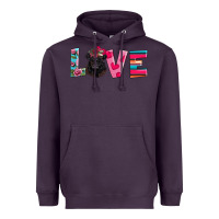 Plum belted galloway Heavyweight Hoodie - AdoDesignShop