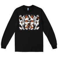Black cowhide brushstrokes Long Sleeve Tee - RanaPortraitStore