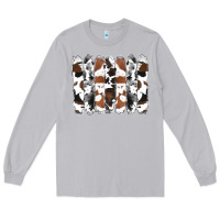 Moon Dust cowhide brushstrokes Long Sleeve Tee - RanaPortraitStore