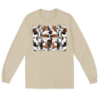 Mushroom cowhide brushstrokes Long Sleeve Tee - RanaPortraitStore
