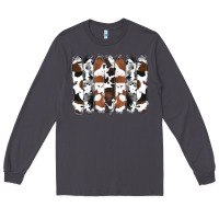 Smoke cowhide brushstrokes Long Sleeve Tee - RanaPortraitStore