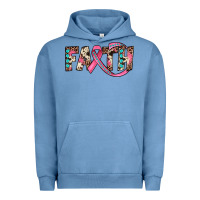 Pigment Pebble Blue faith Urban Hoodie - JahusDesignShop