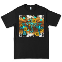 Black western crosses and sunflowers Premium Tee - TumblerDesignByShophia