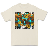 Bone western crosses and sunflowers Premium Tee - TumblerDesignByShophia