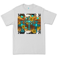 Dove Grey western crosses and sunflowers Premium Tee - TumblerDesignByShophia