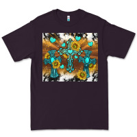 Plum western crosses and sunflowers Premium Tee - TumblerDesignByShophia