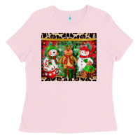 Christmas Snowman Polar Bear Reindeer Ladies Tee | Teevron