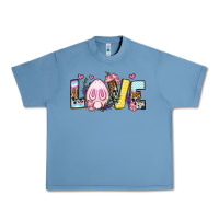 Pebble Blue Easter Day Love Easter Urban Heavy Tee - OliviaCreatesArt