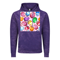 Cloud Purple Easter Eggs Seamless Pattern Vintage Hoodie - BundleAndBundleShop