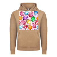 Vintage Coffee Easter Eggs Seamless Pattern Vintage Hoodie - BundleAndBundleShop