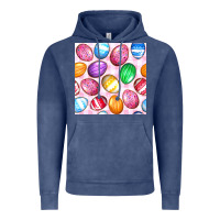Vintage Denim Easter Eggs Seamless Pattern Vintage Hoodie - BundleAndBundleShop