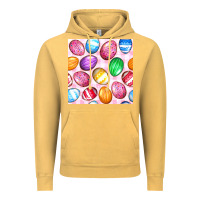 Vintage Mustard Easter Eggs Seamless Pattern Vintage Hoodie - BundleAndBundleShop
