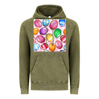 Easter Eggs Seamless Pattern Vintage Hoodie | Teevron