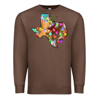 Chestnut christmas texas map Premium Sweatshirt - AdoDesignShop